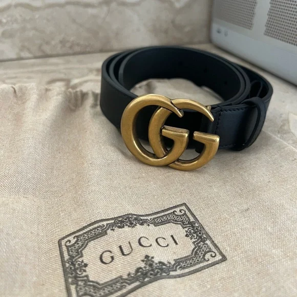 Gucci | Accessories | Gucci Double G Belt Black 2in Width  display picture 2